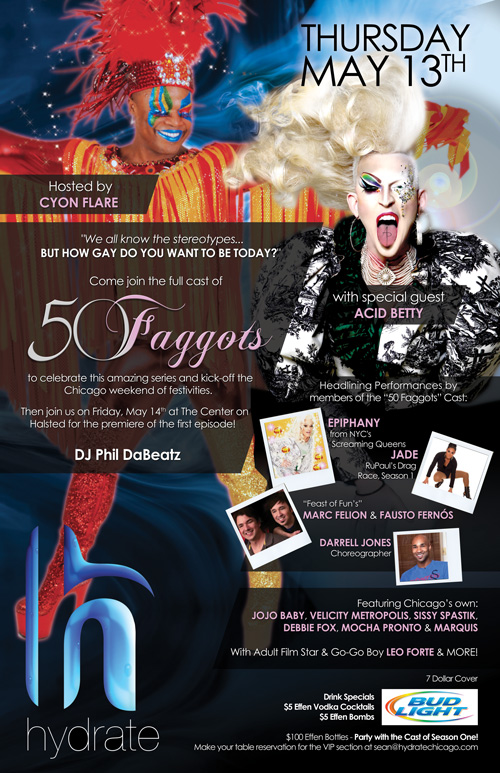50 Faggots Fundraiser / Launch Party Week!