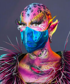 {Turquoise} Face Shield