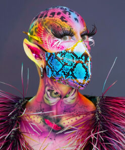 {Blue Snake} Face Shield