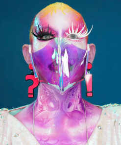 Clear Magic Holographic Iridescent Acid Face Shield