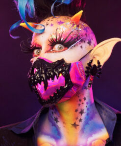Glossy Black on Truly Truly Truly Pink Holographic BEAST